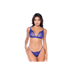 Ensemble sexy 3 pièces avec broderie brillante 